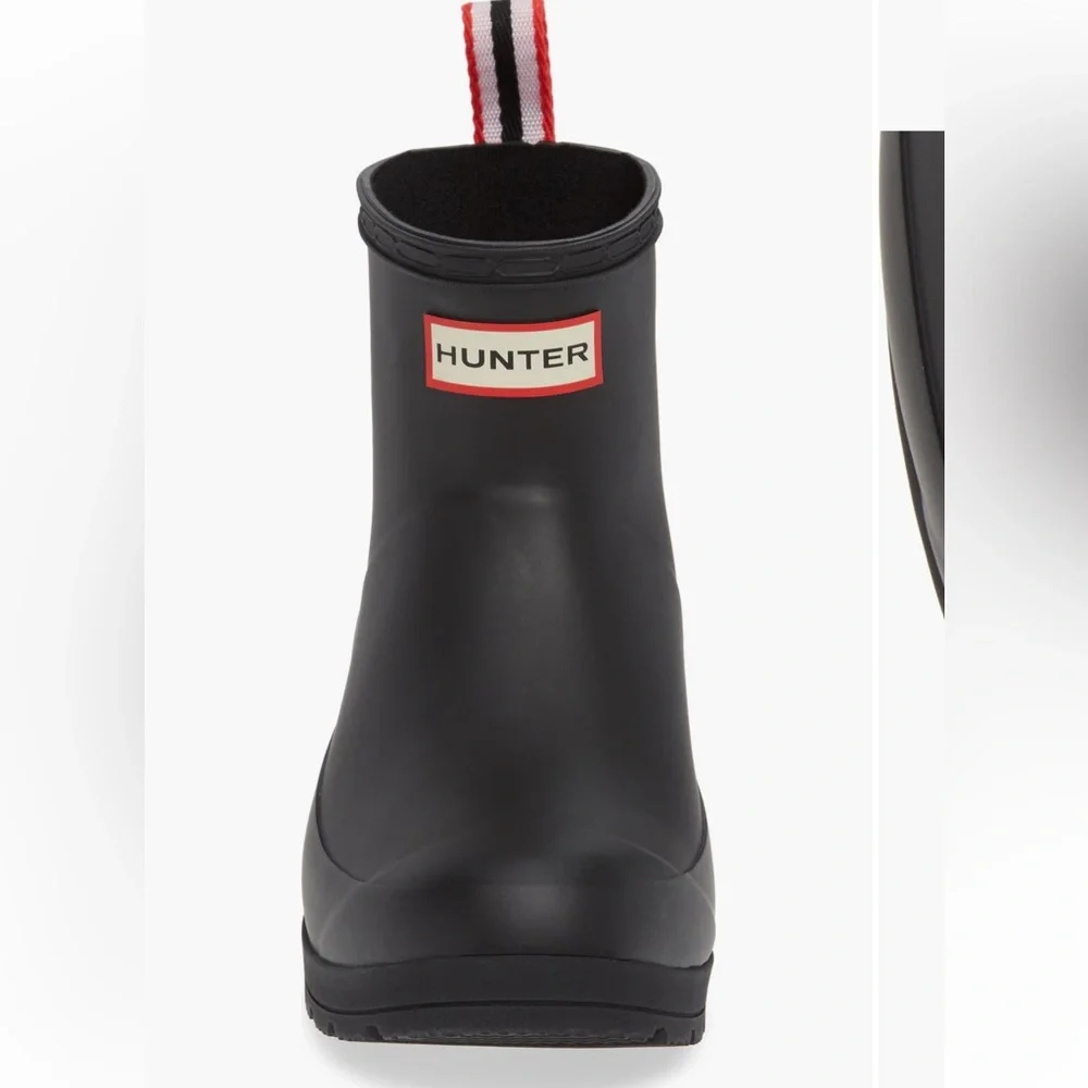Hunter Original Play Waterproof Black Ankle Rain Boots - Picture 4 of 12